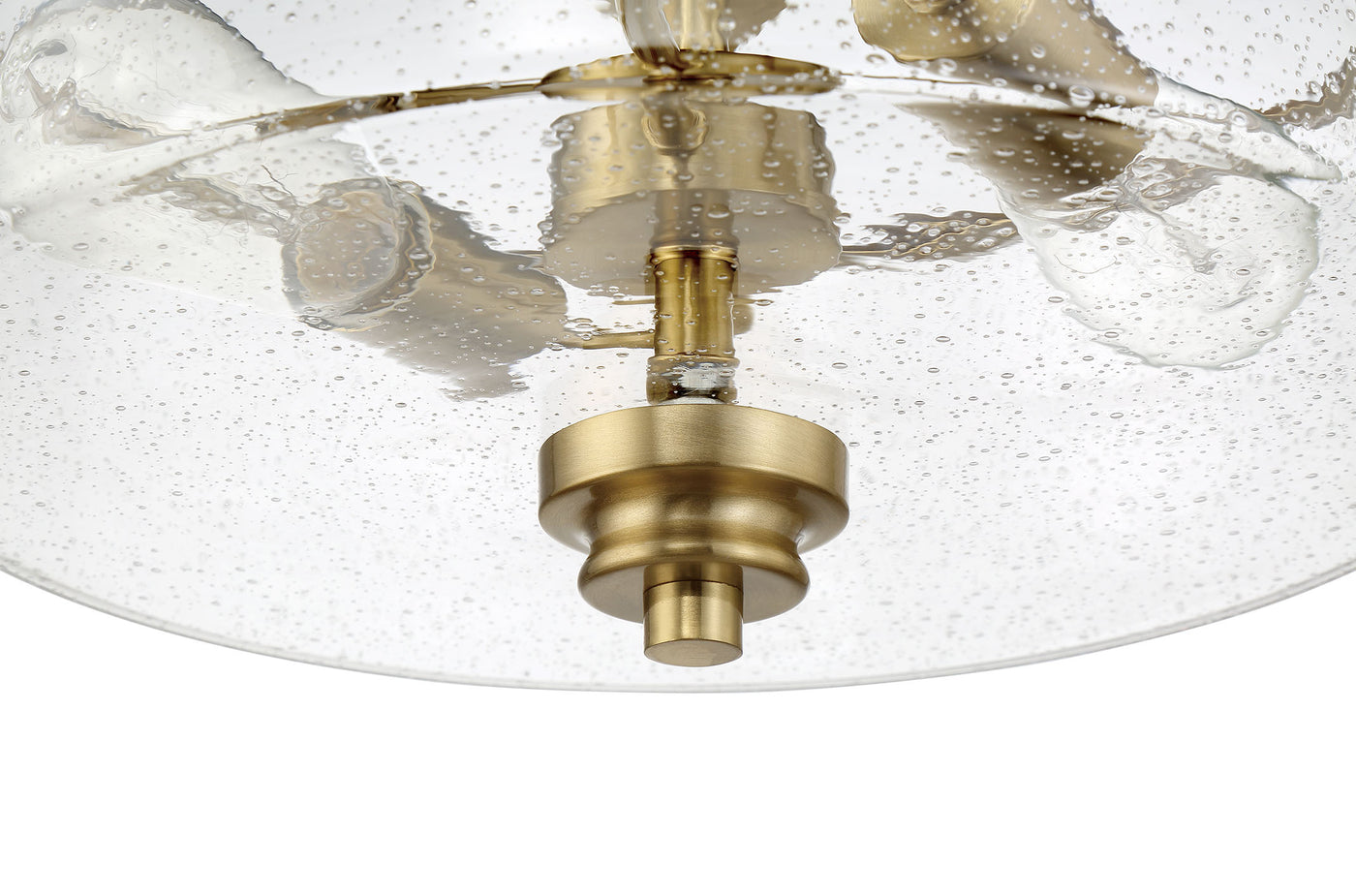 Bolden 2 Light Convertible Semiflush in Satin Brass Semi Flush Craftmade