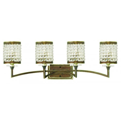 4 Light Palaciall Bronze Bath Light Wall Sconce Livex