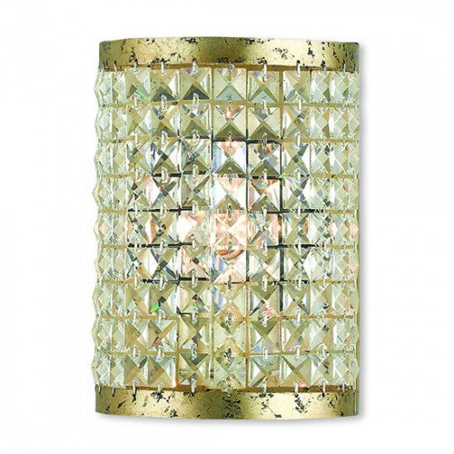 1 Light Winter Gold Wall Sconce Wall Sconce Livex