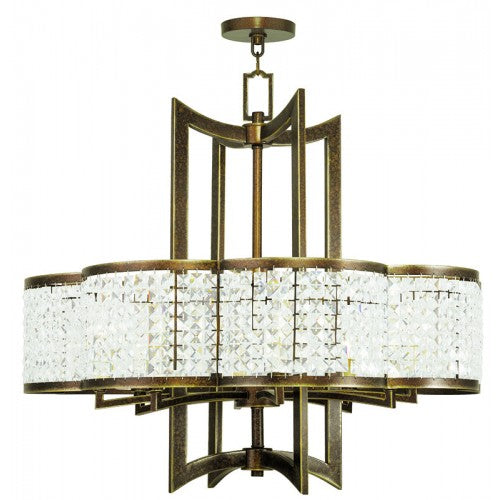 8 Light Palaciall Bronze Chandelier Chandelier Livex