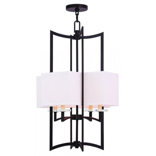 4 Light Olde Bronze Foyer Chandelier Chandelier Livex