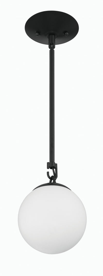 Orion 1 Light Mini Pendant in Flat Black Pendant Craftmade