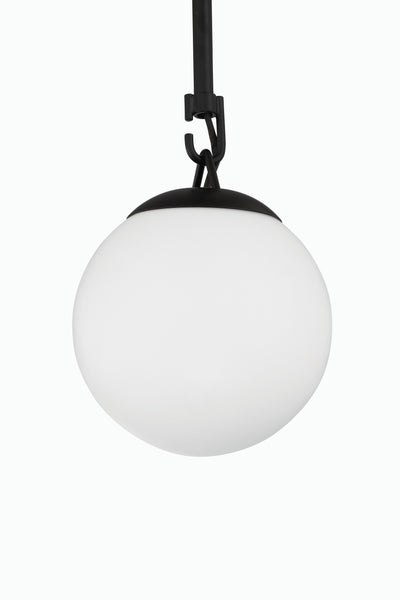 Orion 1 Light Mini Pendant in Flat Black Pendant Craftmade