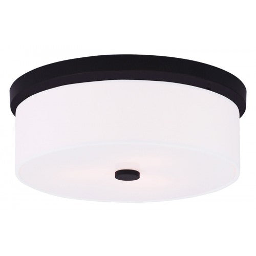 3 Light Bronze Ceiling Mount Flush Mount Livex