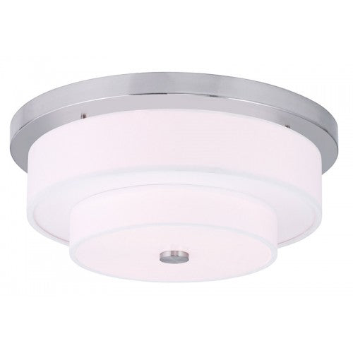 4 Light Brushed Nickel Ceiling Mount Flush Mount Livex