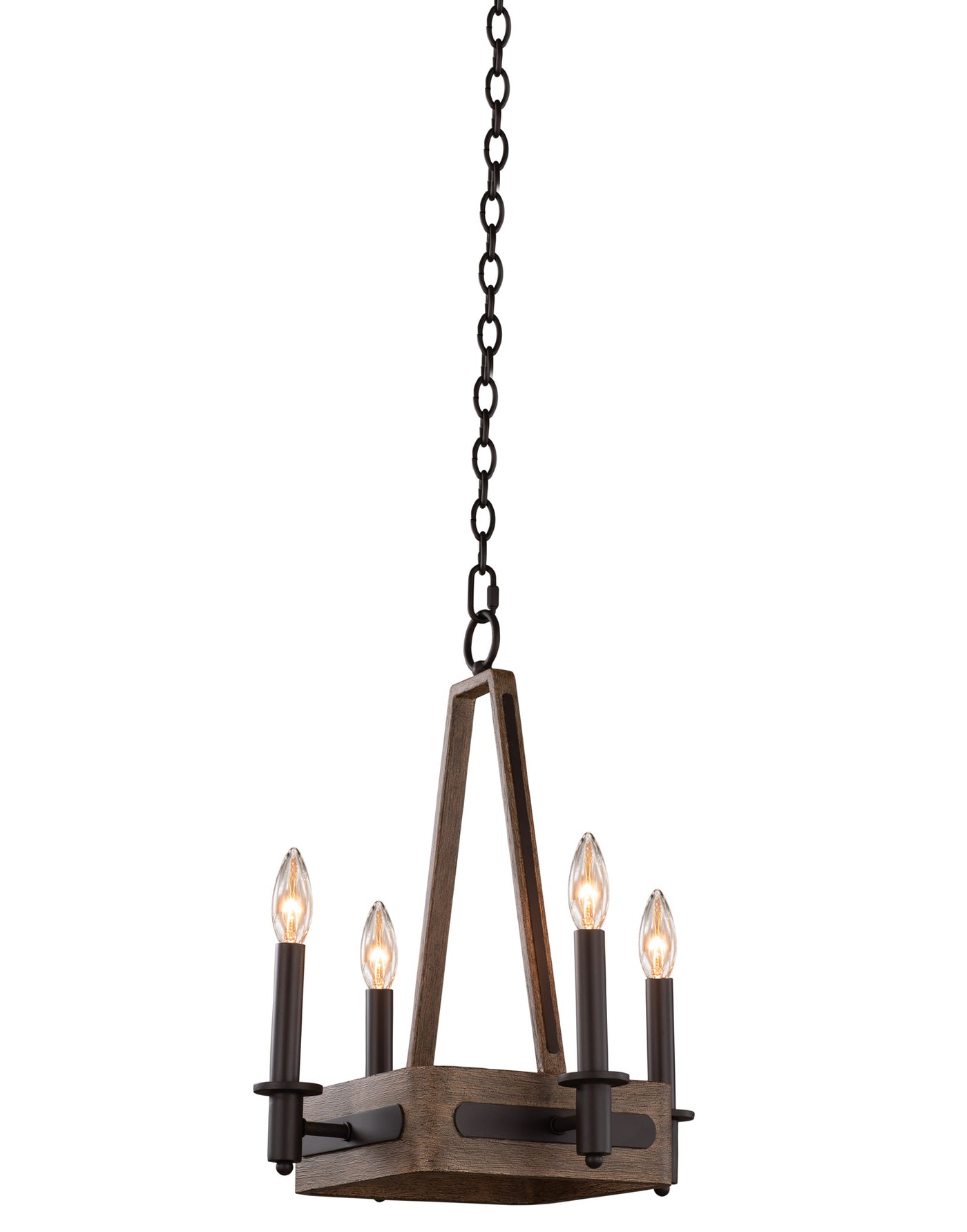 Duluth 4 Light Square Chandelier Chandelier Kalco