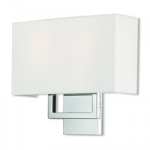 2 Light Polished Chrome ADA Wall Sconce Wall Sconce Livex