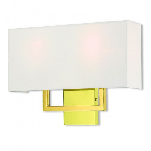 2 Light Polished Brass ADA Wall Sconce Wall Sconce Livex