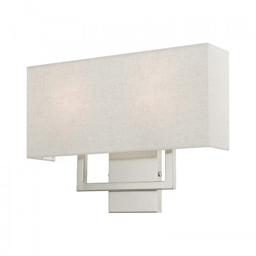 2 Light Brushed Nickel ADA Sconce Wall Sconce Livex