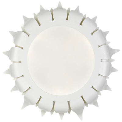 Broche 3 Light Matte White Flush Mount Semi Flush Crystorama