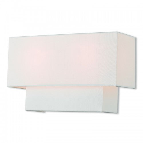 2 Light Brushed Nickel ADA Wall Sconce Wall Sconce Livex