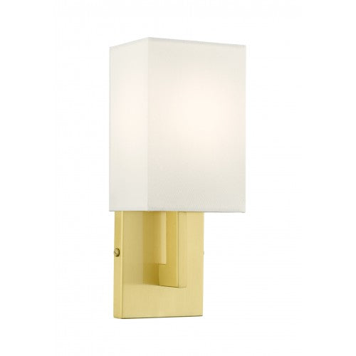 1 Light Satin Brass ADA Sconce Wall Sconce Livex