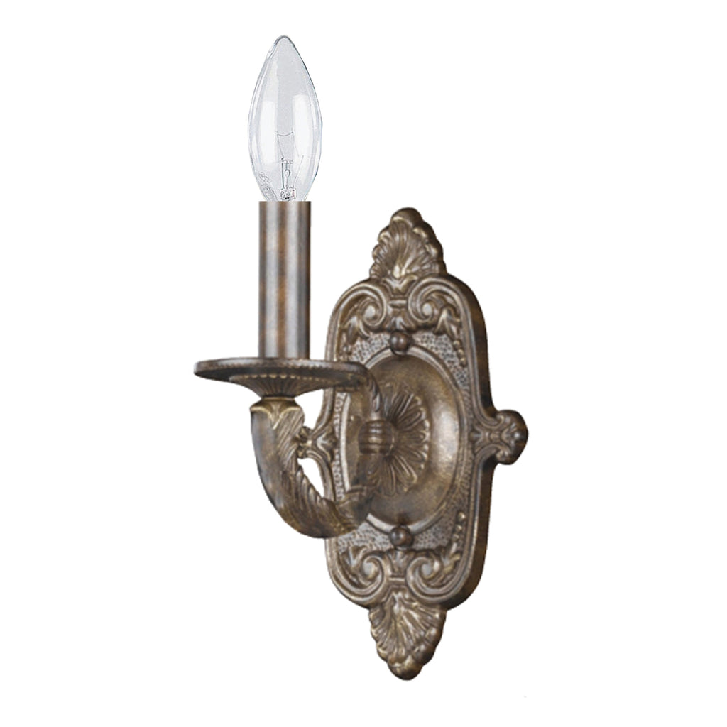 Paris Market 1 Light Antique White Sconce Wall Sconce Crystorama