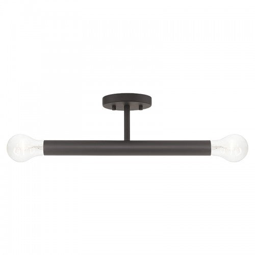 2 Light Bronze Semi-Flush Semi Flush Livex