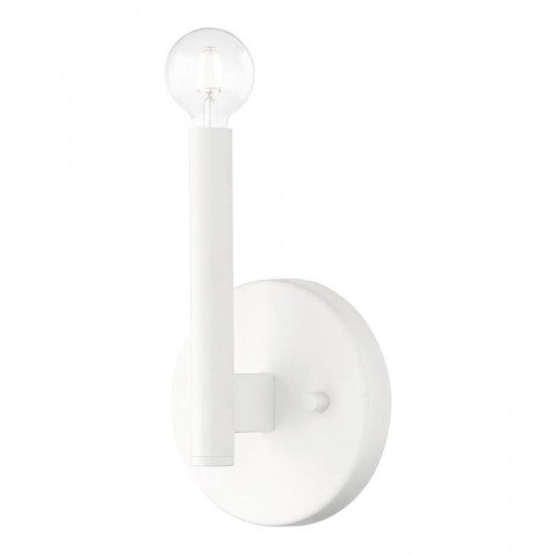 1 Light White ADA Sconce Wall Sconce Livex