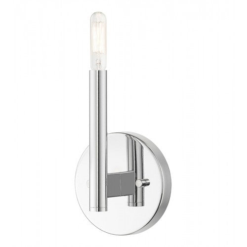 1 Light Polished Chrome ADA Sconce Wall Sconce Livex