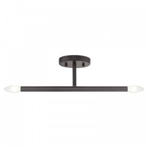 2 Light Bronze Semi-Flush Semi Flush Livex