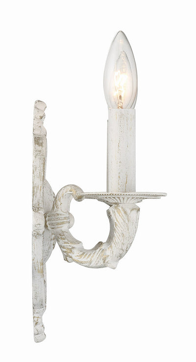 Paris Market 2 Light Antique White Sconce Wall Sconce Crystorama