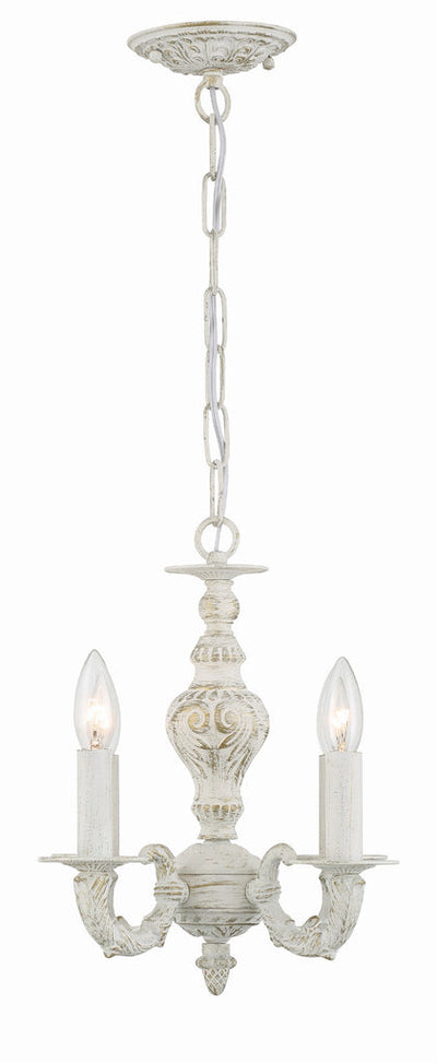 Paris Market 4 Light Antique White Mini Chandelier Chandelier Crystorama