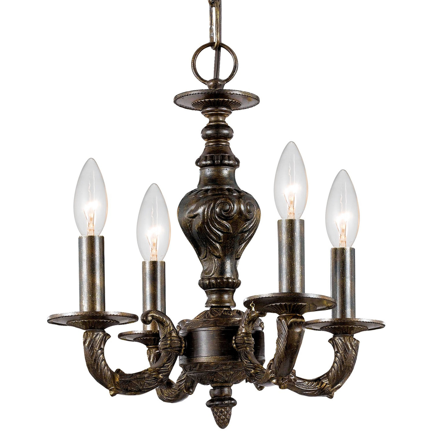 Paris Market 4 Light Venetian Bronze Mini Chandelier Chandelier Crystorama