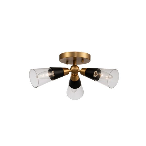 Ponti 3 Light Semi Flush