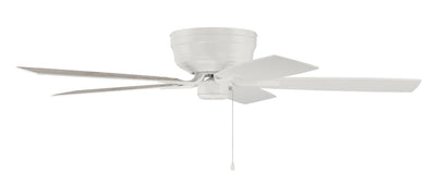 52" Pro Plus Hugger in White w/ White/Washed Oak Blades Ceiling Fan CRAFTMADE