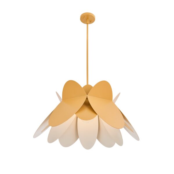 Flor 26 In Harvest Yellow Pendant Pendant Kalco