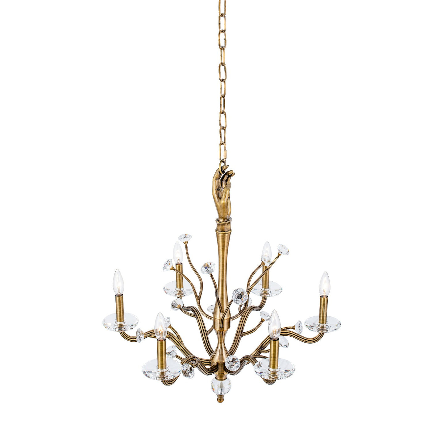 Venus 6 Light Chandelier Chandelier Kalco