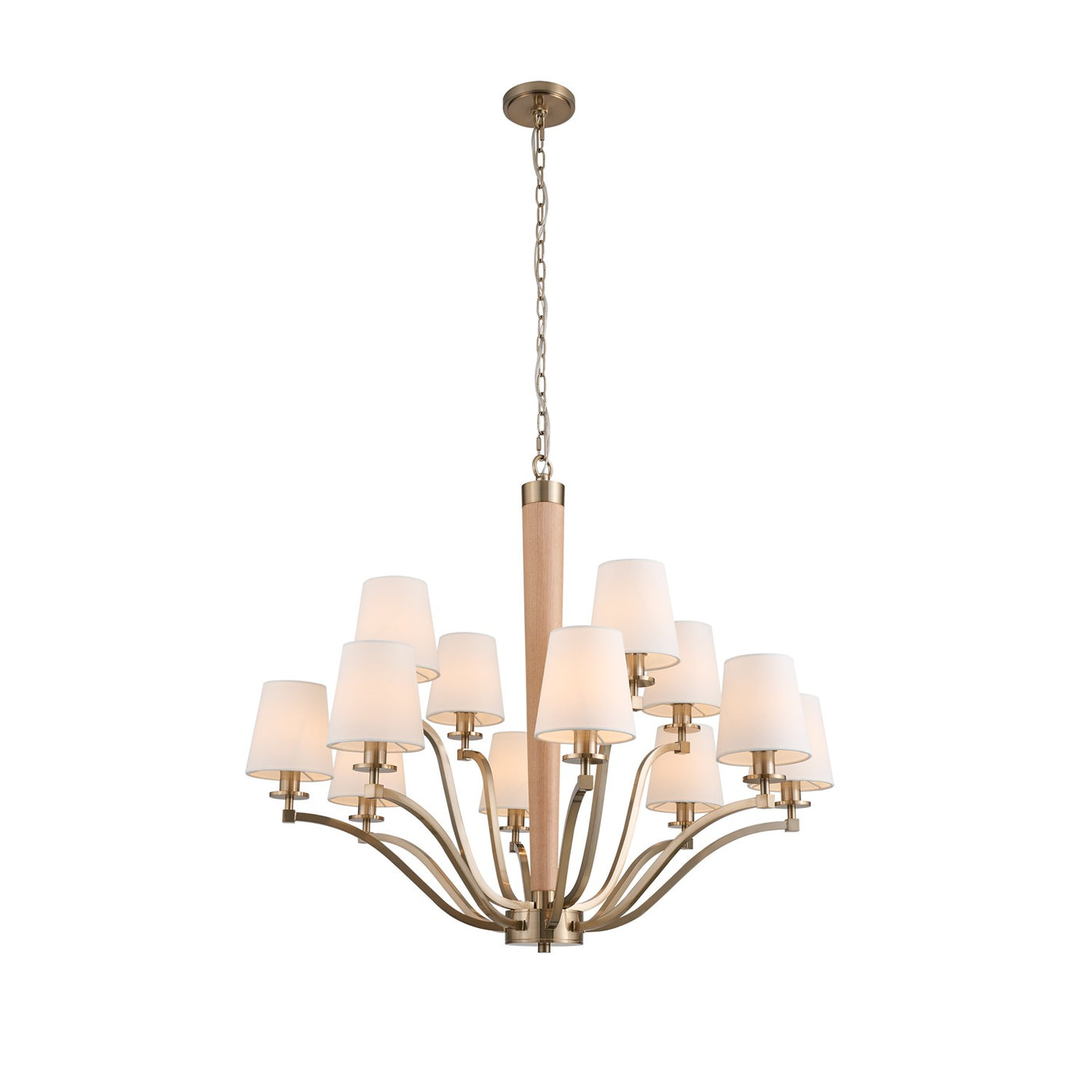 Curva 2 Tier Chandelier Chandelier Kalco