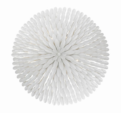 Broche 8 Light Matte White Chandelier Chandelier Crystorama