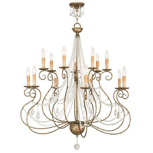 7+ 7 Light European Bronze Foyer Chandelier Chandelier Livex