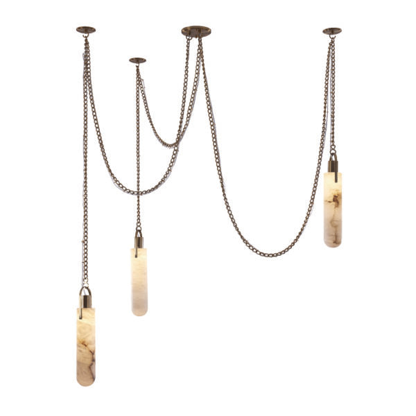 Flint 3 Light LED Multi-Drop Pendant Pendant Kalco