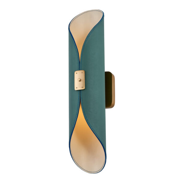 Cape LED Peacock Green Wall Sconce Wall Sconce Kalco