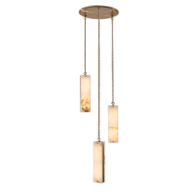 Vertical Three Drop LED Pendant Pendant Kalco