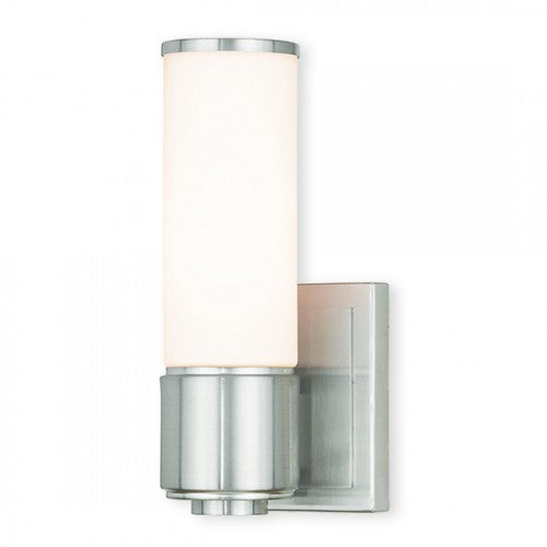 1 Light Brushed Nickel Wall Sconce/ Bath Light Wall Sconce Livex