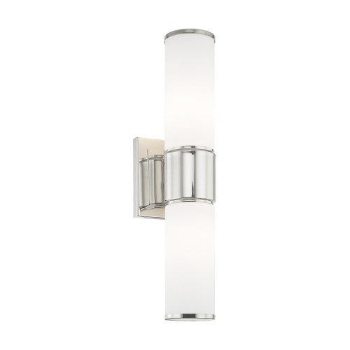 2 Light Polished Nickel Wall Sconce/ Bath Light Wall Sconce Livex