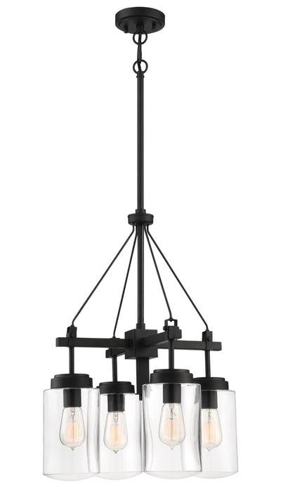 Crosspoint 4 Light Outdoor Chandelier Espresso Exterior Craftmade