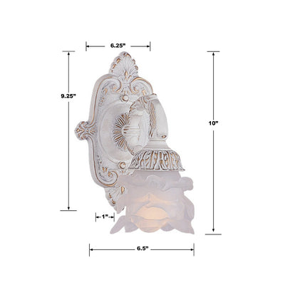 Paris Market 1 Light Antique White Sconce Wall Sconce Crystorama