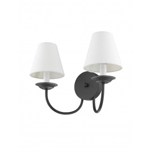 2 Light Black Wall Sconce Wall Sconce Livex