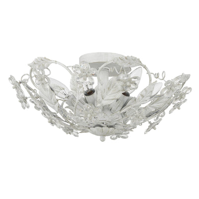 Paris Market 6 Light Antique White Semi Flush Mount Semi Flush Crystorama