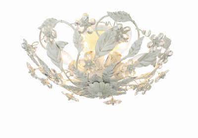 Paris Market 6 Light Antique White Semi Flush Mount Semi Flush Crystorama