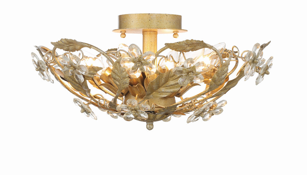 Paxton 6 Light Aged Brass Chandelier Chandelier Crystorama