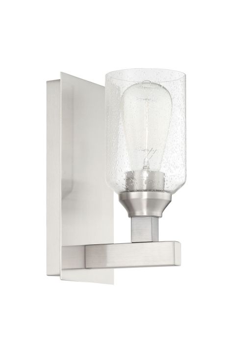 Chicago 1 Light Wall Sconce in Brushed Polished Nickel Wall Sconce Craftmade