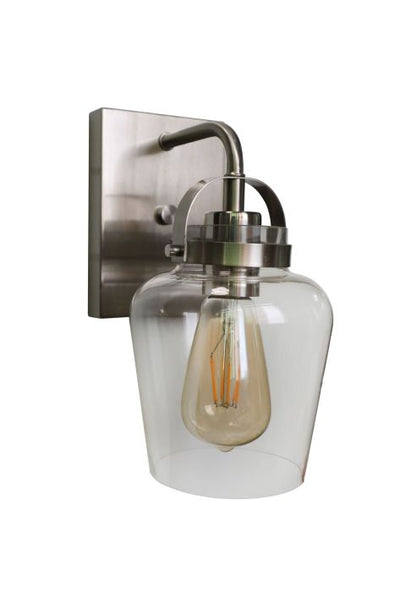 Trystan 1 Light Wall Sconce in Brushed Polished Nickel Wall Sconce Craftmade