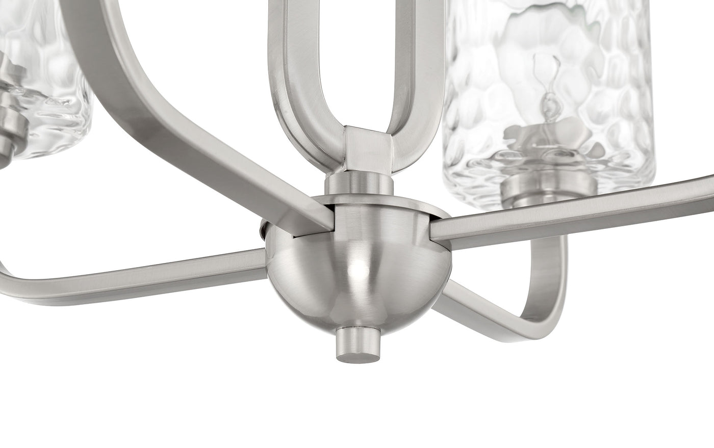 Collins 4 Light Chandelier in Brushed Polished Nickel Chandelier Craftmade