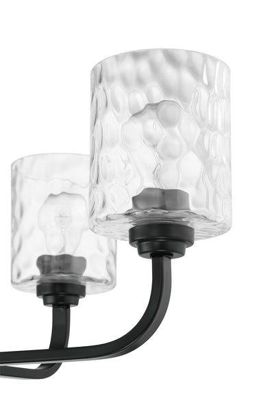 Collins 4 Light Chandelier in Flat Black Chandelier Craftmade