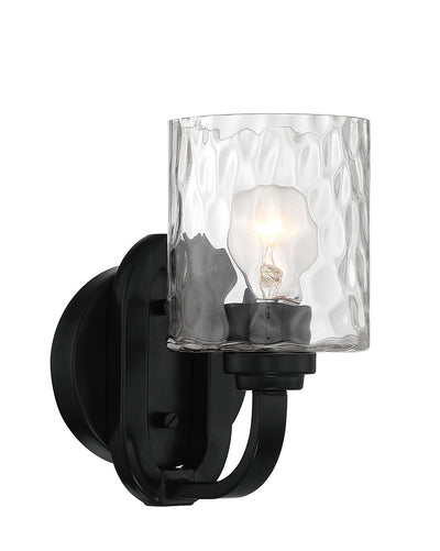 Collins 1 Light Wall Sconce in Flat Black Wall Sconce Craftmade