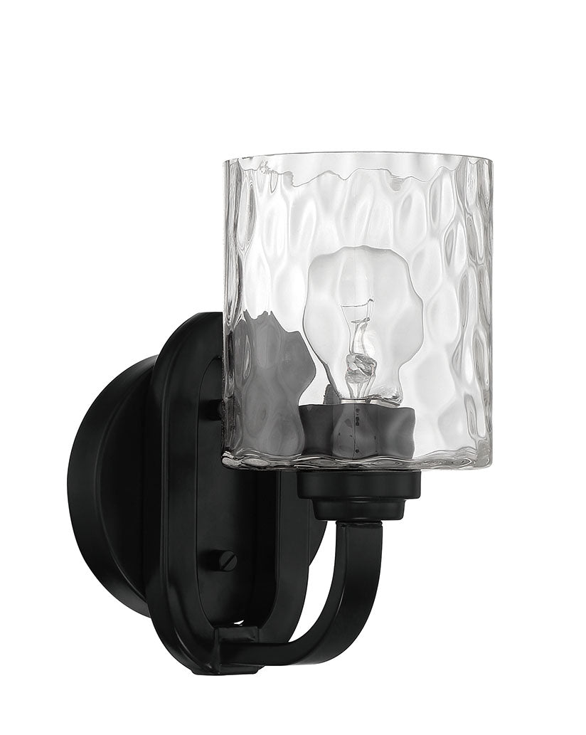 Collins 1 Light Wall Sconce in Flat Black Wall Sconce Craftmade