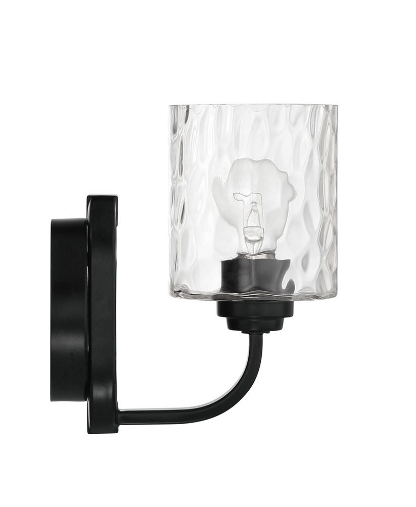 Collins 1 Light Wall Sconce in Flat Black Wall Sconce Craftmade