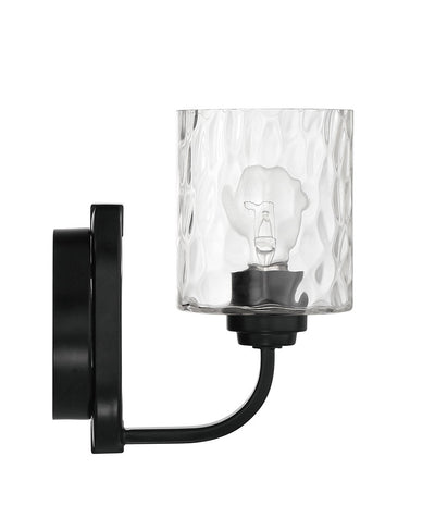 Collins 1 Light Wall Sconce in Flat Black Wall Sconce Craftmade